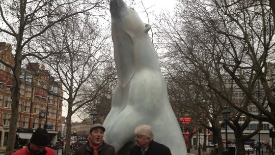The bear is 12 foot tall and weighs 700kgs