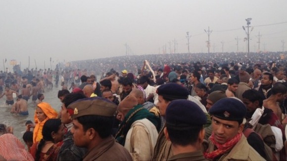 A sea of people