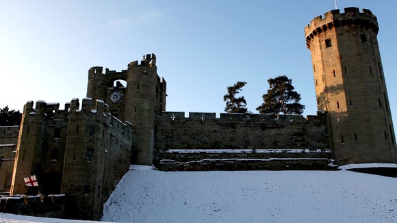 Warwick Castle this morning 
