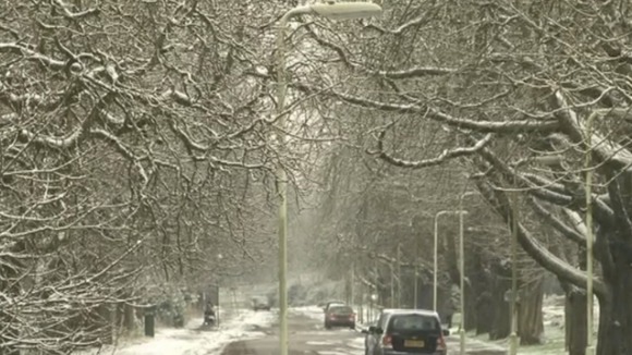 Snow on a street