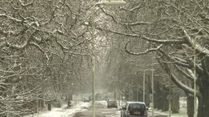 Snow on a street