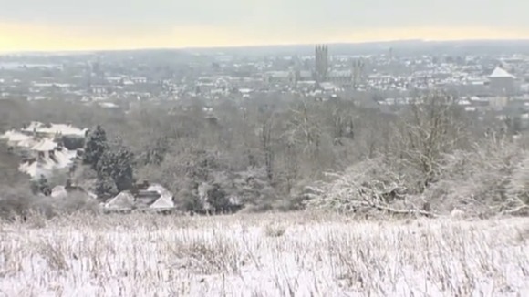 Canterbury in snow