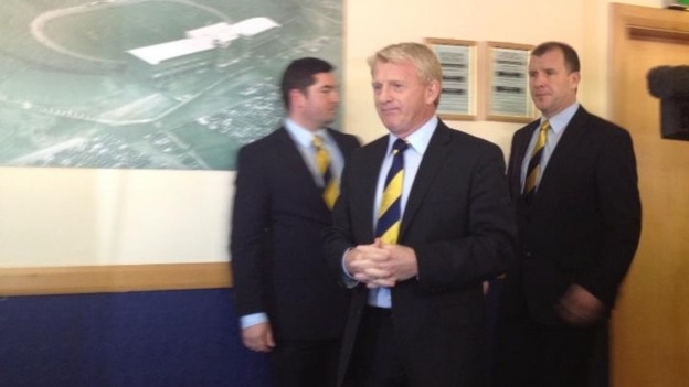Gordon Strachan at Hampden Park.