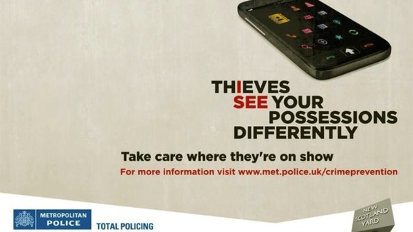 A poster released by the Met Police as part of their anti-theft campaign.
