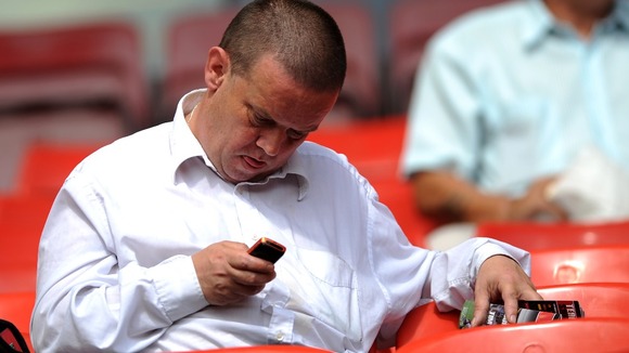 Football fans text