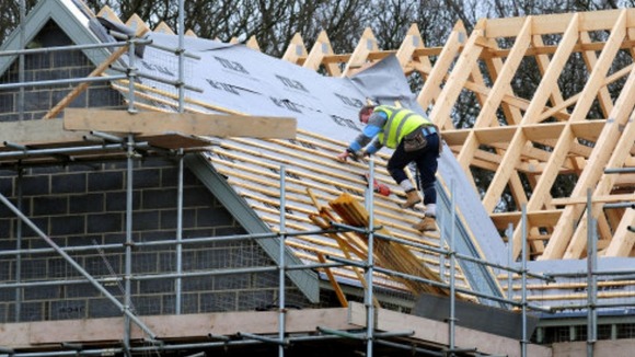 A house being built