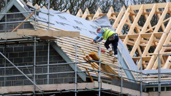 A house being built