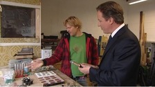 David Cameron campaigning in Barry