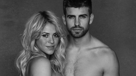 Shakira with her partner, FC Barcelona star Gerard Piqué