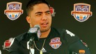 Notre Dame Fighting Irish linebacker Manti Te'o on 5th January