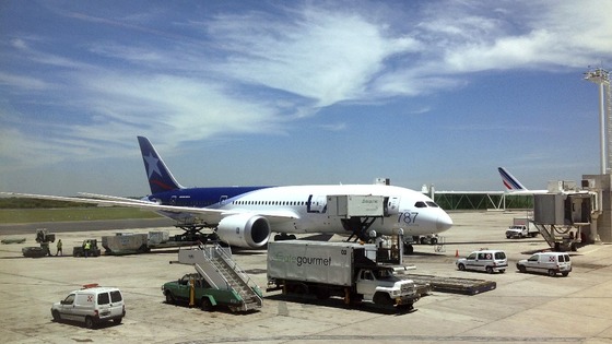 Boeing 787 plane