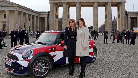 Princess Beatrice (left) and Princess Eugenie, during the launch of the Great Britain Mini tour in Berlin