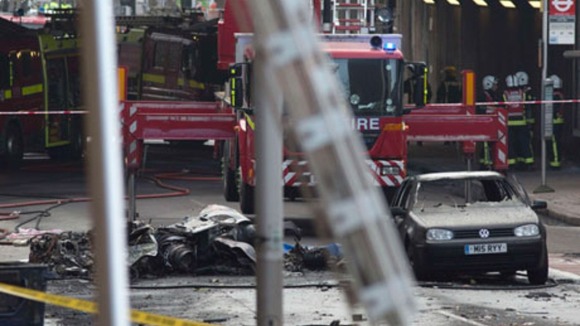 Closures remain after helicopter crash