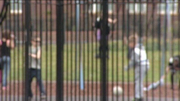 children playing in park