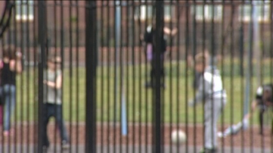 children playing in park