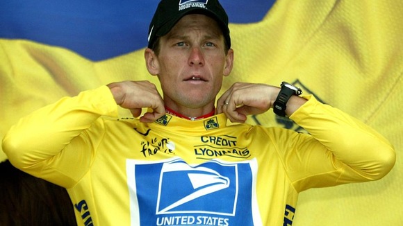 Lance Armstrong at the 2003 Tour de France