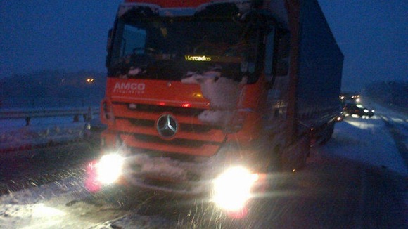 Tailback on the M4 in south Wales