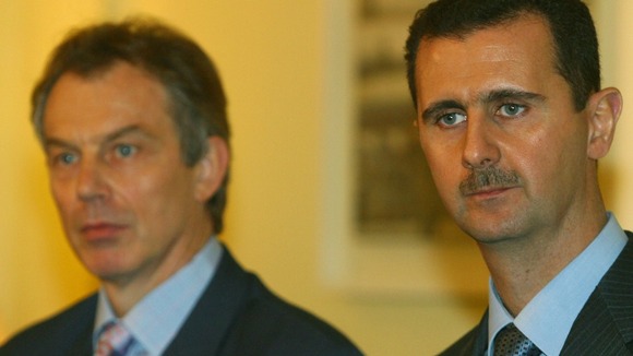 Tony Blair with President Bashar al-Assad