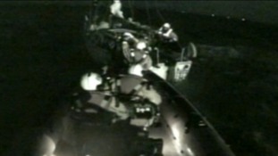 The rescue operation in full flow