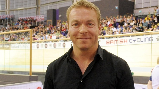 Sir Chris Hoy during the UCI Track Cycling World Cup.