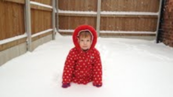 Child in the snow