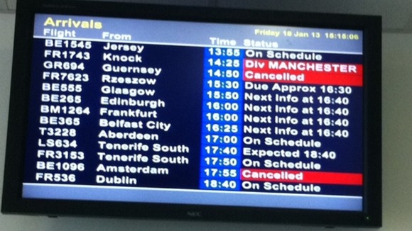 Cancellations at East Midlands Airport
