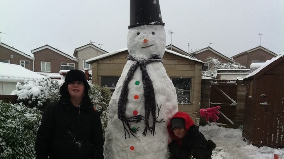 Ryan and Callum with their new friend.