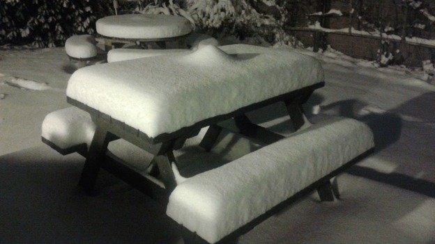 A beer garden in Bromsgrove.