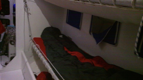 One of the beds the participants will be sleeping in for almost a year
