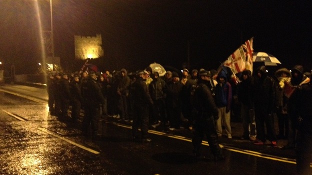 Police and protesters