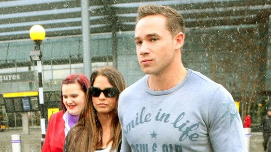 Katie Price and her new husband Kieran Hayler arrive back in the UK at Heathrow Airport, after their recent wedding. 