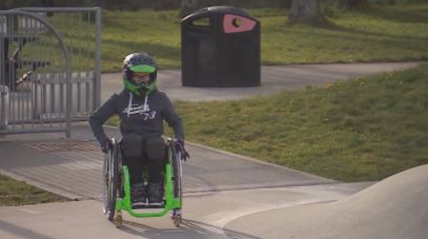 Welsh teen believed to be first in Europe to perform wheelchair