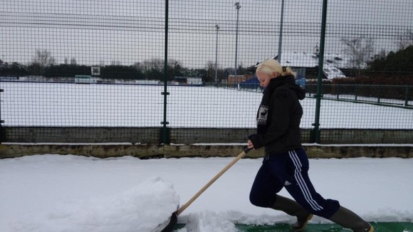 Snow at Reading Hockey Club