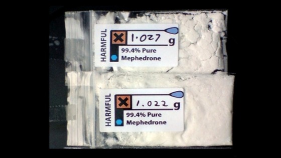 Mephedrone with label