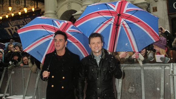 Presenters Ant & Dec get ready to host the auditions.