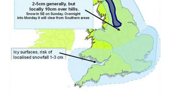 The Met Office has also warned that icy conditions will continue.