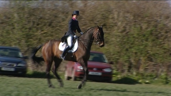 Horse rider at Burnham Market International Horse Trials