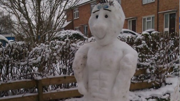Tom Daley snowman