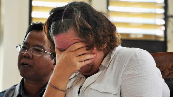 Sandiford weeps as she is told she will face the death sentence