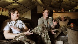 Prince Harry with Captain Simon Beattie