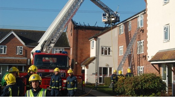 Fire brigade aerial platform