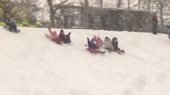 Children sledging