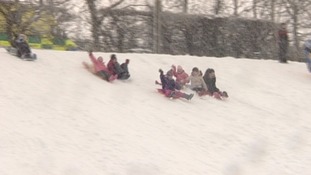 Children sledging