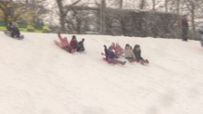 Children sledging