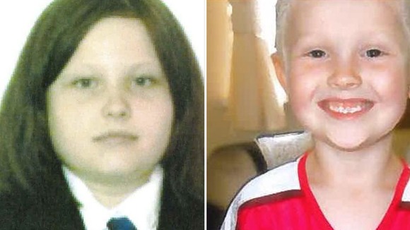 Sophie Fletcher, aged 12, and Jack Fletcher, aged 10