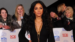 Nicole Scherzinger arriving for the 2013 National Television Awards at the O2 Arena
