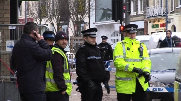 Police in Prince of Wales Road