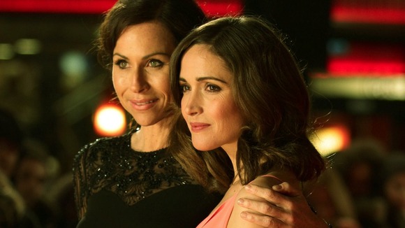 Minnie Driver and Rose Byrne arriving for the European premiere of I Give It A Year