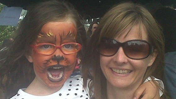 Elsa pictured with her mother Naomi Button