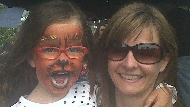 Elsa pictured with her mother Naomi Button